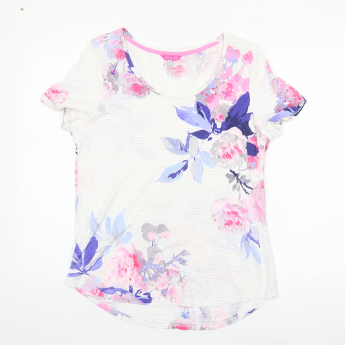 Joules Women’s Multicoloured Floral Cotton T-Shirt UK 14