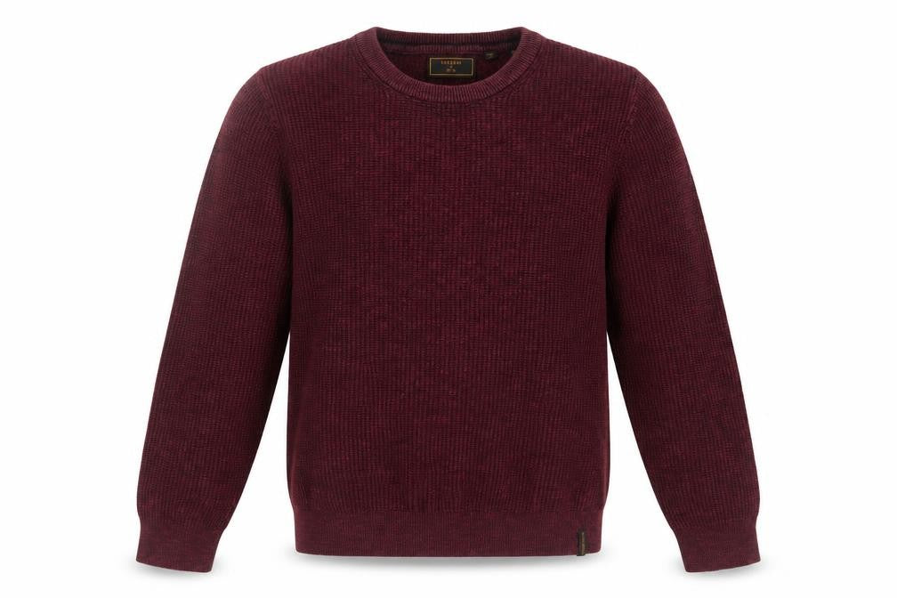 Superdry Men's Red Cotton Crew Neck Jumper Size M