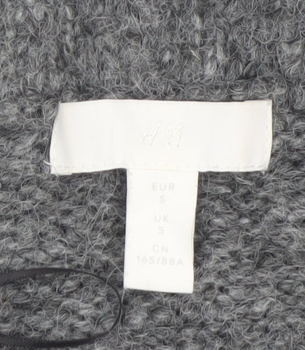 H&M Women's Grey Cowl Neck Long Sleeve Pullover Jumper Size S