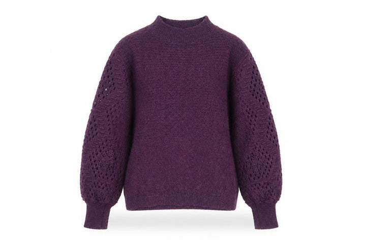 FatFace Women Purple Long Sleeve Knit Jumper Size 14