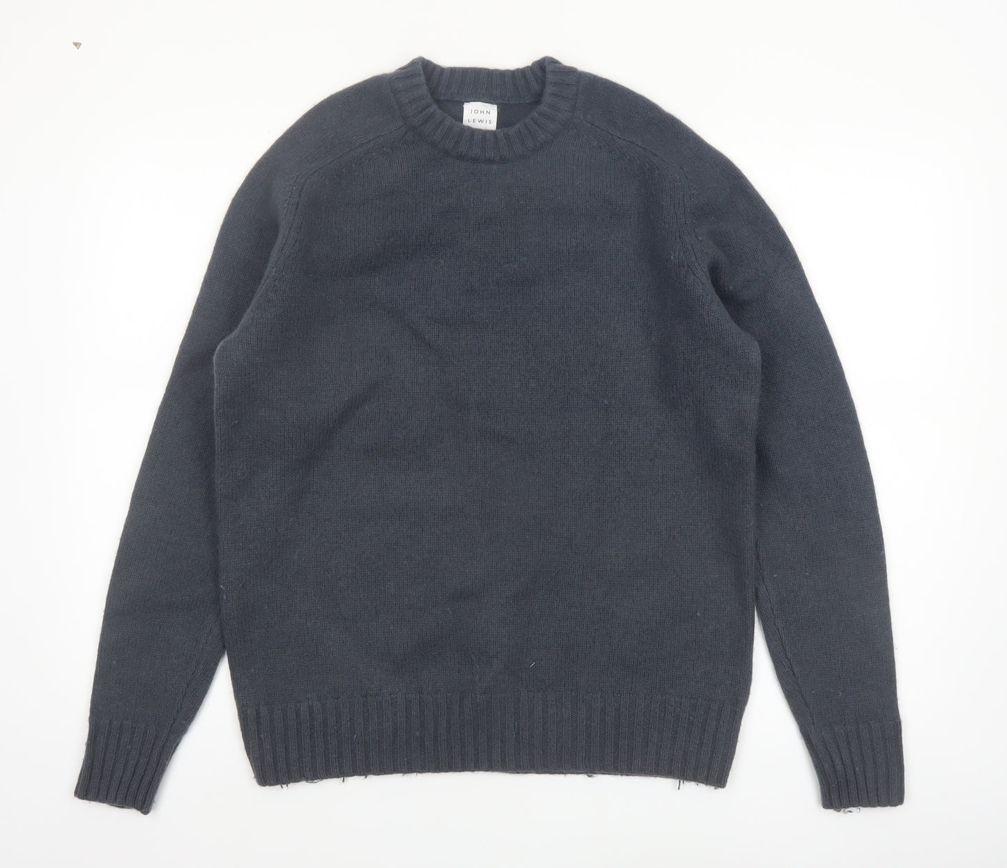 John Lewis Men’s Grey Wool Crew Neck Jumper M Regular Fit