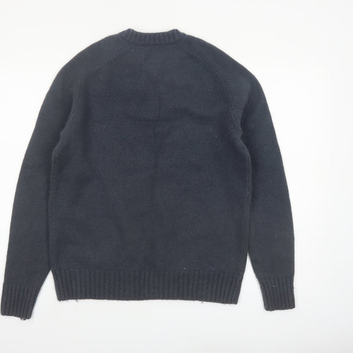 John Lewis Men’s Grey Wool Crew Neck Jumper M Regular Fit