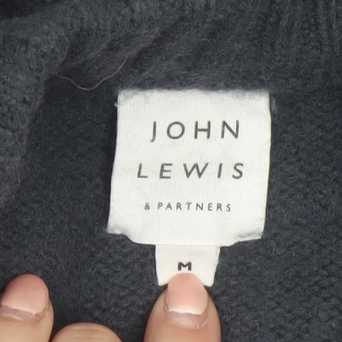John Lewis Men’s Grey Wool Crew Neck Jumper M Regular Fit