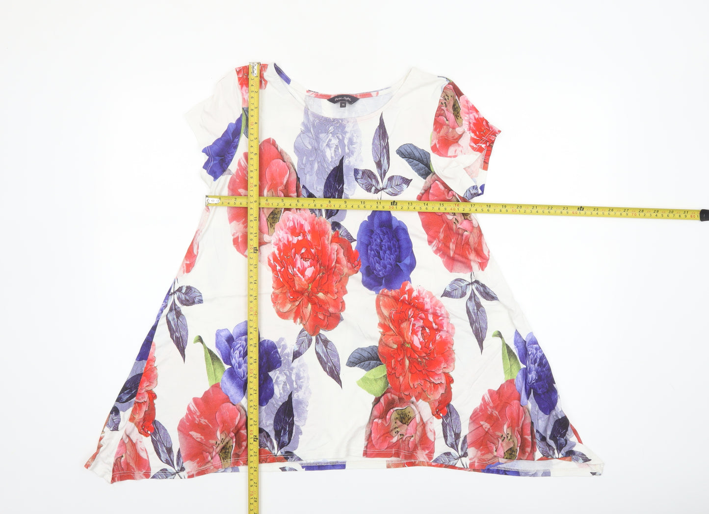 Phase Eight Women’s Multicoloured Floral Jersey Tunic Top Size 14
