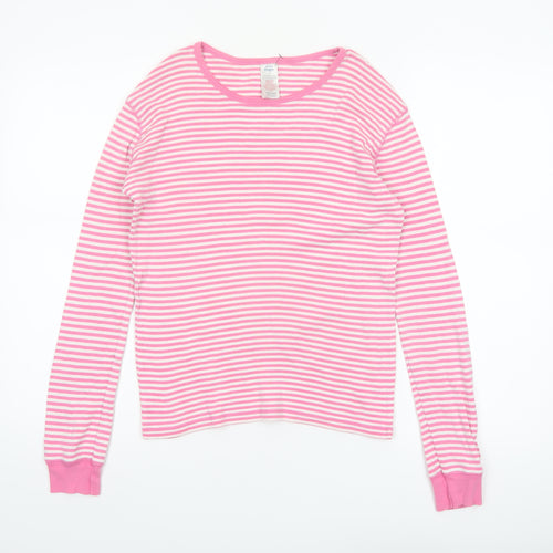 Mini Boden Girls Pink Striped Long Sleeve T-Shirt 14 Years 100% Cotton