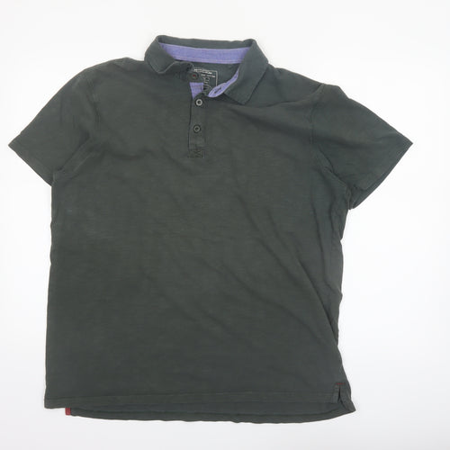 Mountain Warehouse Men's Green Organic Cotton Polo Shirt XL
