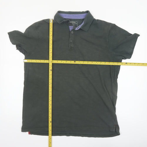 Mountain Warehouse Men's Green Organic Cotton Polo Shirt XL