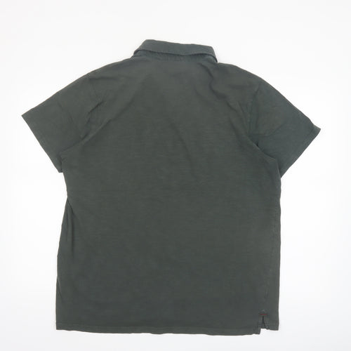 Mountain Warehouse Men's Green Organic Cotton Polo Shirt XL