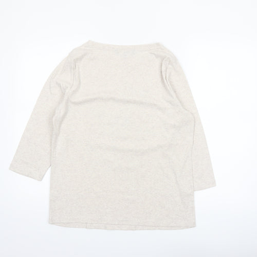 Bonmarché Women’s Beige Butterfly Print 3/4 Sleeve T-Shirt Size 16