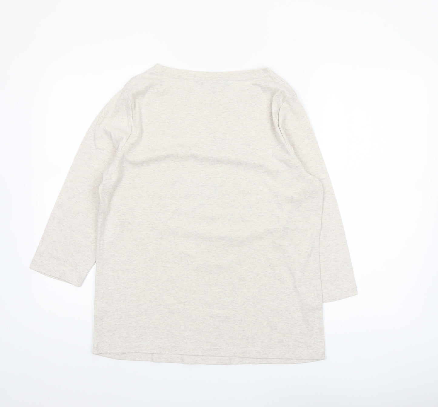 Bonmarché Women’s Beige Butterfly Print 3/4 Sleeve T-Shirt Size 16