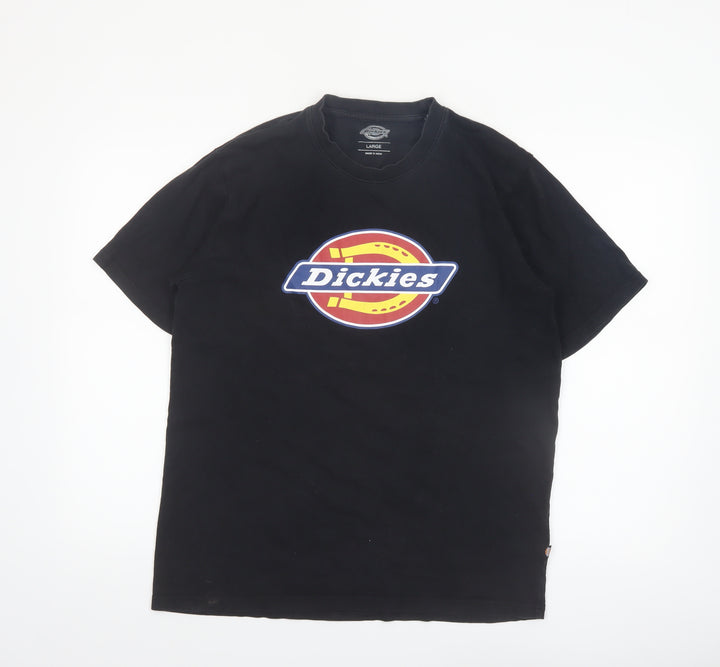 Dickies Men's Black Logo Graphic T-Shirt Size L