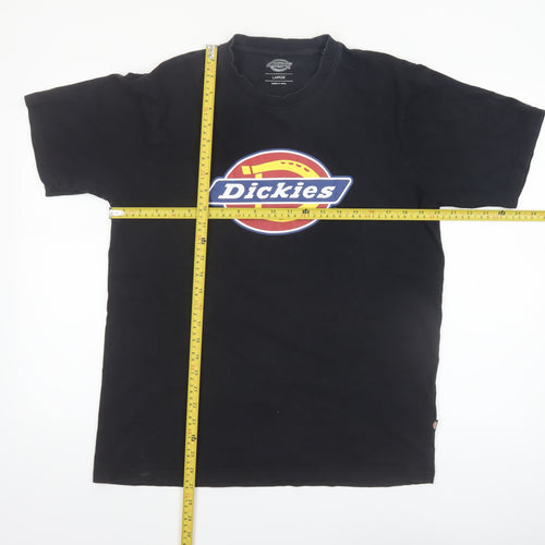 Dickies Men's Black Logo Graphic T-Shirt Size L