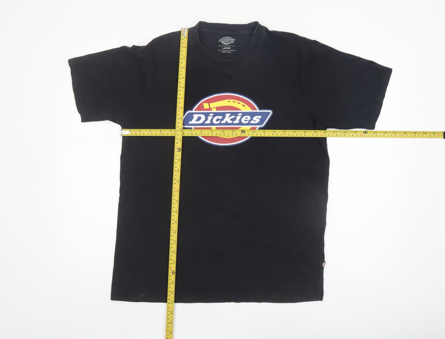 Dickies Men's Black Logo Graphic T-Shirt Size L