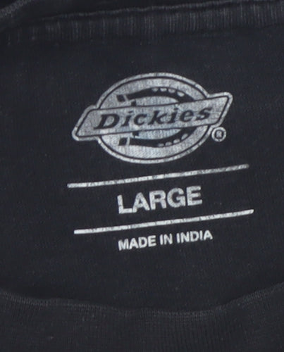 Dickies Men's Black Logo Graphic T-Shirt Size L