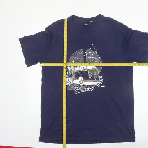 Protest Men's Blue XL Graphic Camper Van Regular Fit T-Shirt