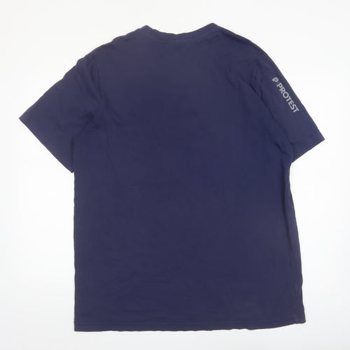 Protest Men's Blue XL Graphic Camper Van Regular Fit T-Shirt