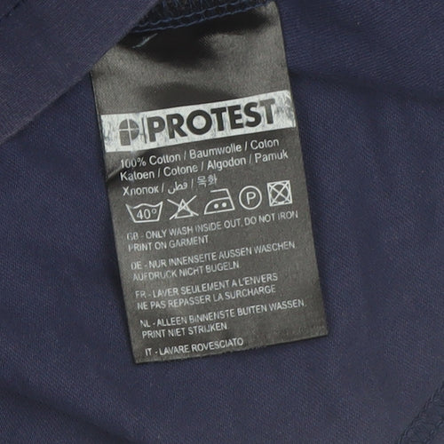 Protest Men's Blue XL Graphic Camper Van Regular Fit T-Shirt
