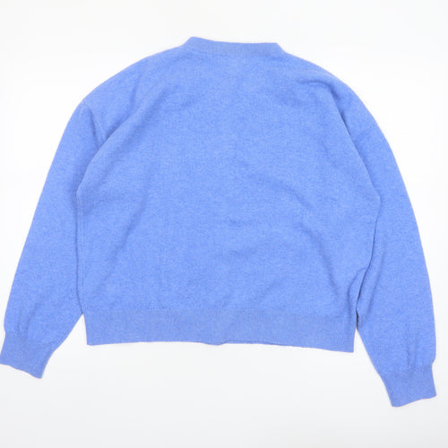 Marks and Spencer Women's Blue Button Front Cardigan L