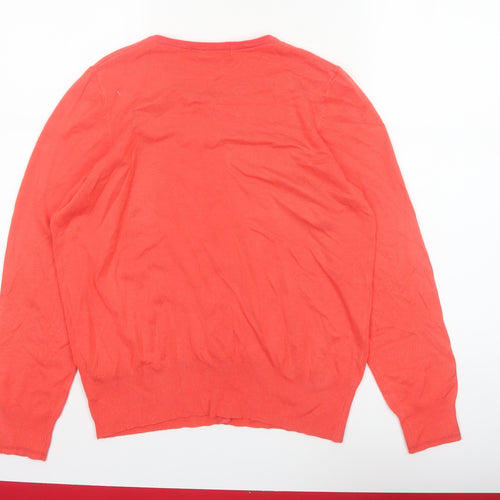 Marks and Spencer Women's Orange Cardigan UK 16 Long Sleeve Knit