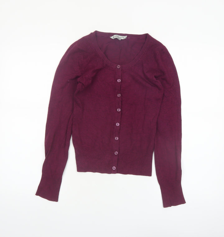 Clockhouse Women's Purple Long Sleeve Cardigan Size S