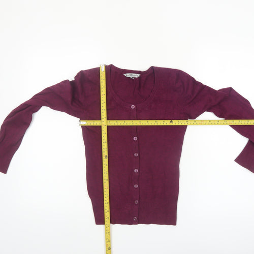 Clockhouse Women's Purple Long Sleeve Cardigan Size S