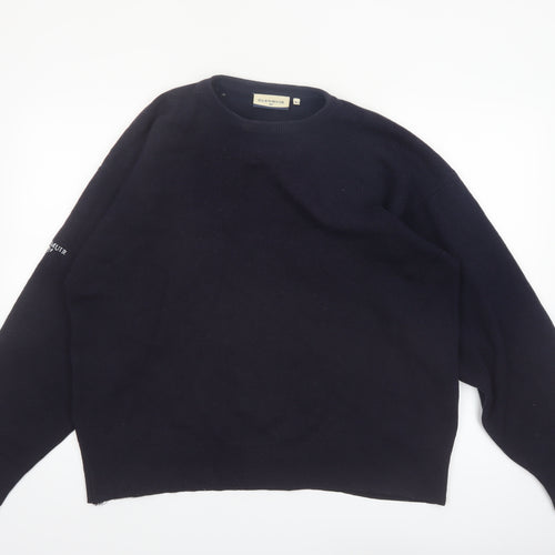 Glenmuir Women Black XL Lambswool Crew Neck Pullover Jumper