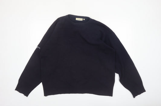 Glenmuir Women Black XL Lambswool Crew Neck Pullover Jumper