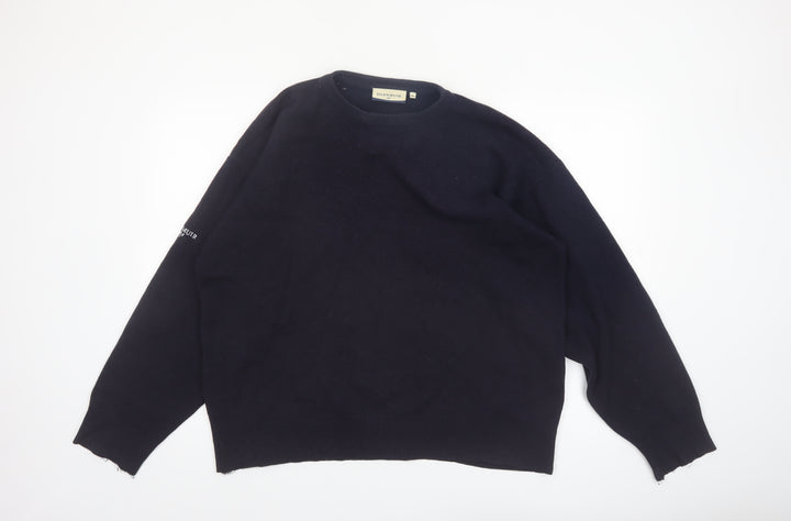 Glenmuir Women Black XL Lambswool Crew Neck Pullover Jumper