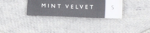 Mint Velvet Womens Grey Crew Neck Long Sleeve Pullover Jumper S