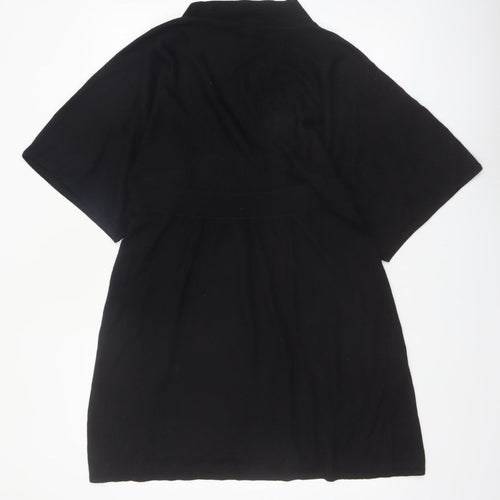 H&M Women’s Black Wool Blend Short Knit Dress Size 14