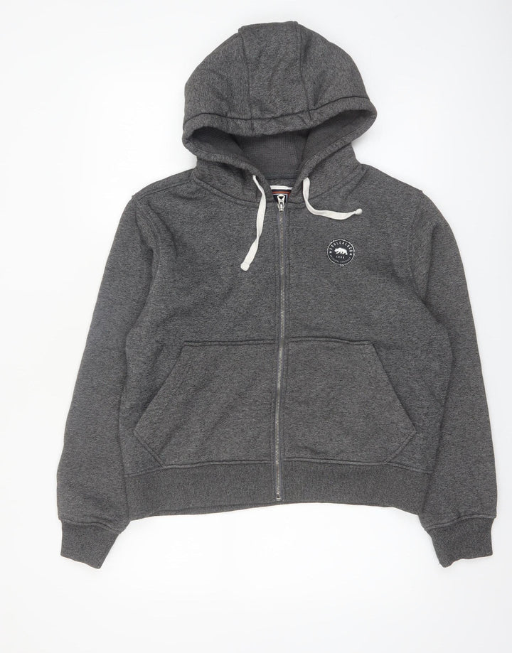 SoulCal & Co Women’s Grey Full Zip Hoodie Size 14 Cotton Blend
