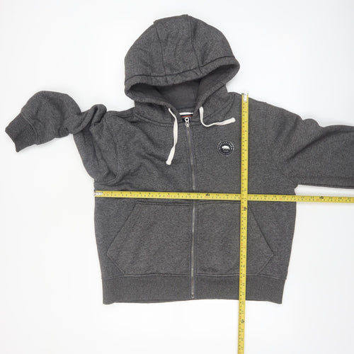 SoulCal & Co Women’s Grey Full Zip Hoodie Size 14 Cotton Blend