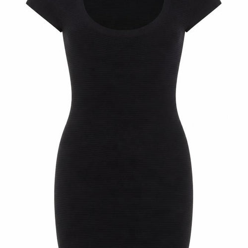 French Connection Women's Black Size 12 Bodycon Knit Dress