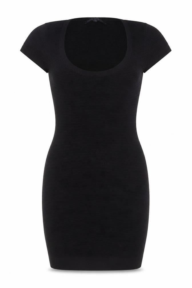 French Connection Women's Black Size 12 Bodycon Knit Dress