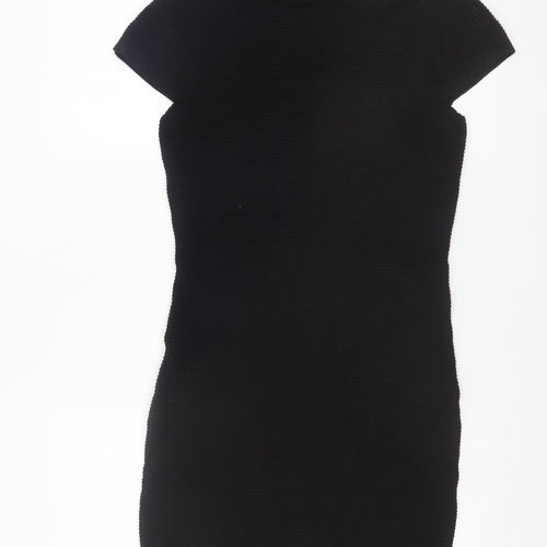 French Connection Women's Black Size 12 Bodycon Knit Dress