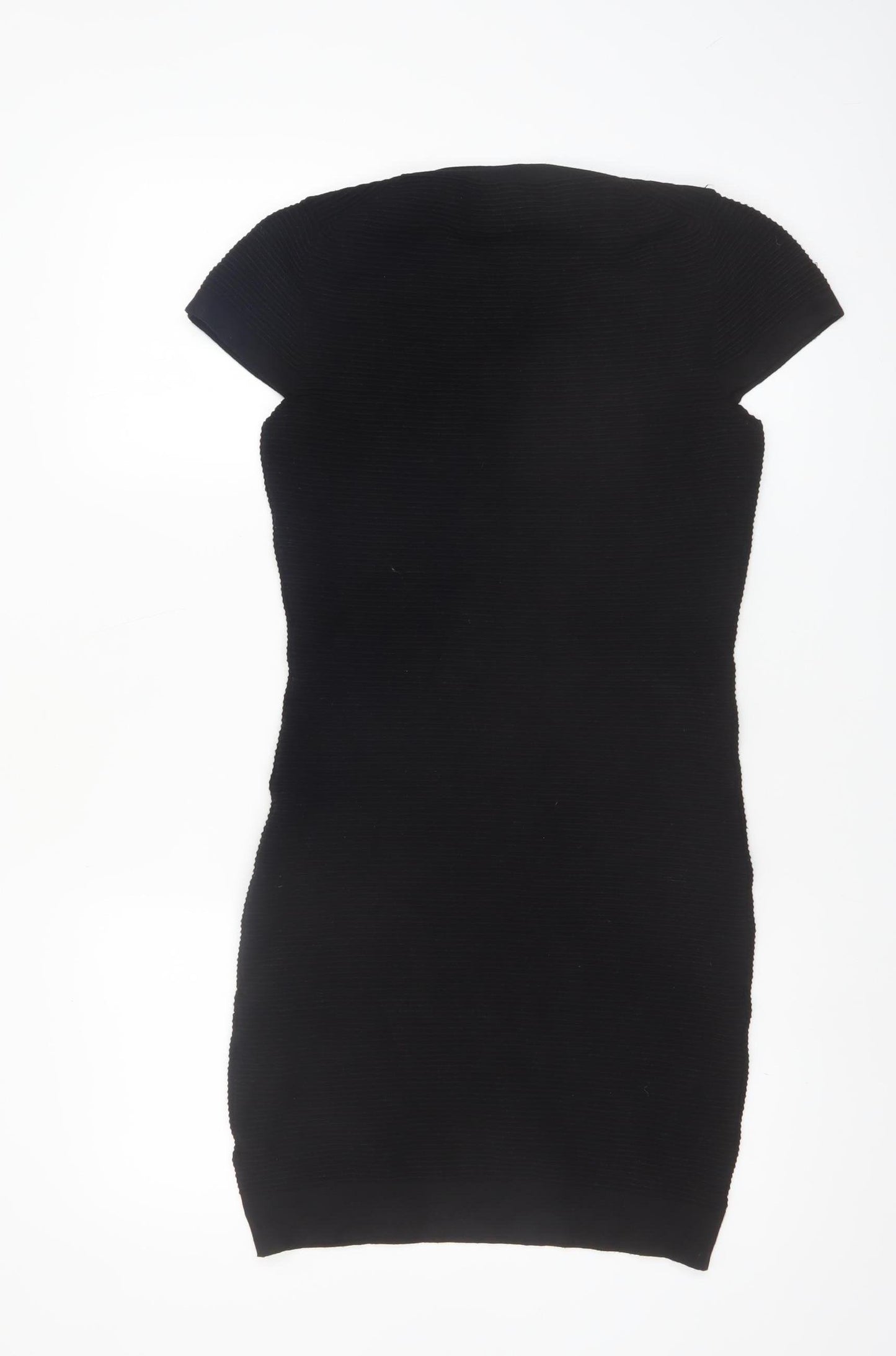 French Connection Women's Black Size 12 Bodycon Knit Dress
