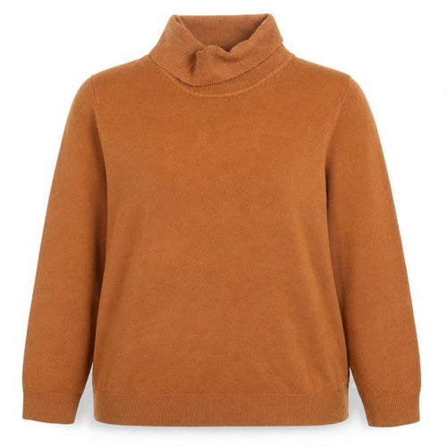 Marks and Spencer Women Brown Roll Neck Acrylic Jumper Size 16