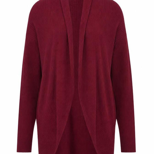 Marks and Spencer Women's Red Size 12 Long Sleeve Knit Open Cardigan