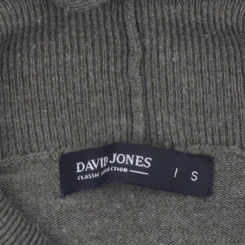 David Jones Women’s Green Roll Neck Knit Jumper Size S Classic Fit