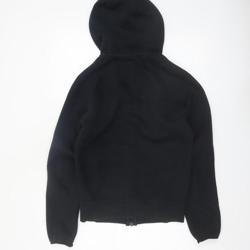 Nike Men's Black XS Full Zip Hoodie with Logo and Pockets