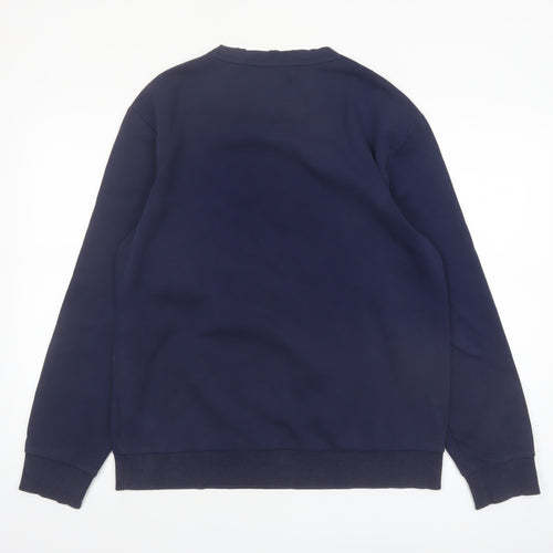 Hush Puppies Men's Blue L Crew Neck Graphic Sweatshirt