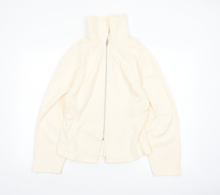 Marks and Spencer Women’s Ivory Full Zip Fleece Jacket Size 12