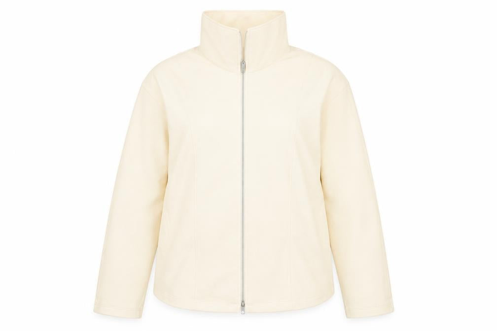 Marks and Spencer Women’s Ivory Full Zip Fleece Jacket Size 12