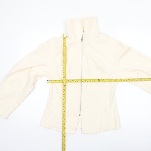 Marks and Spencer Women’s Ivory Full Zip Fleece Jacket Size 12
