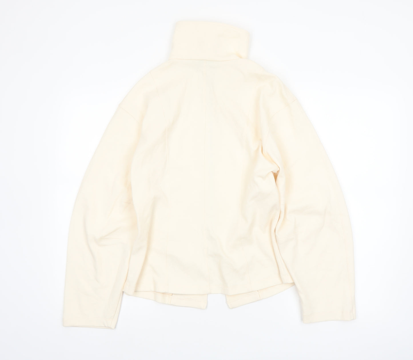 Marks and Spencer Women’s Ivory Full Zip Fleece Jacket Size 12
