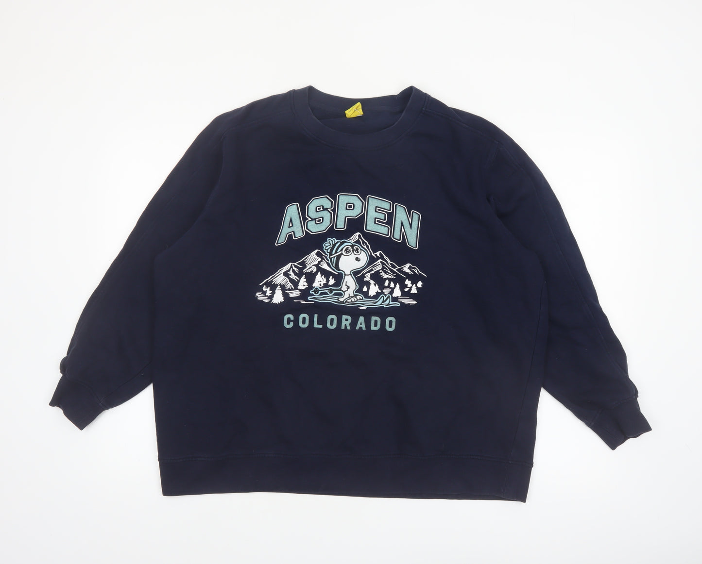 Marks and Spencer Peanuts Women's Blue L Pullover Sweatshirt Snoopy Aspen Design