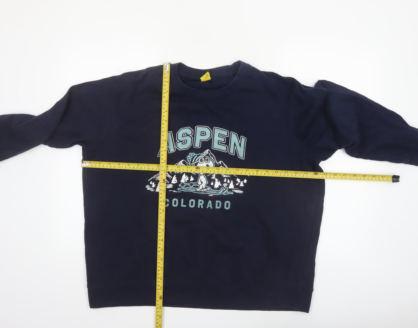 Marks and Spencer Peanuts Women's Blue L Pullover Sweatshirt Snoopy Aspen Design