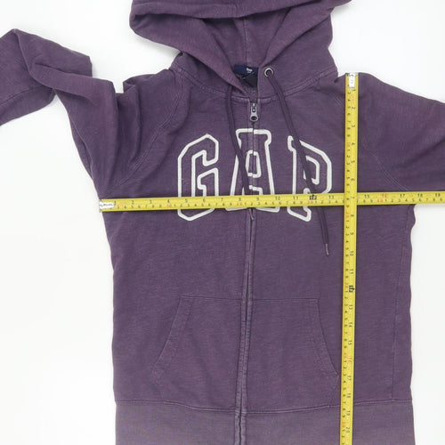 GAP Women's Purple Full Zip Hoodie Size M Cotton Blend