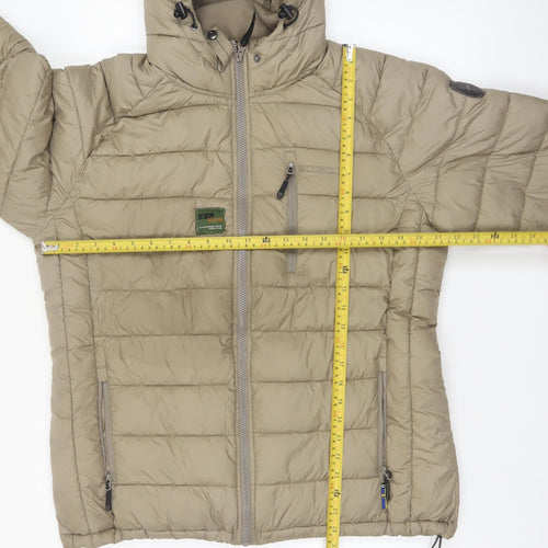 Cobolt of Sweden Men's Beige Puffer Jacket XXL Hooded Polyester