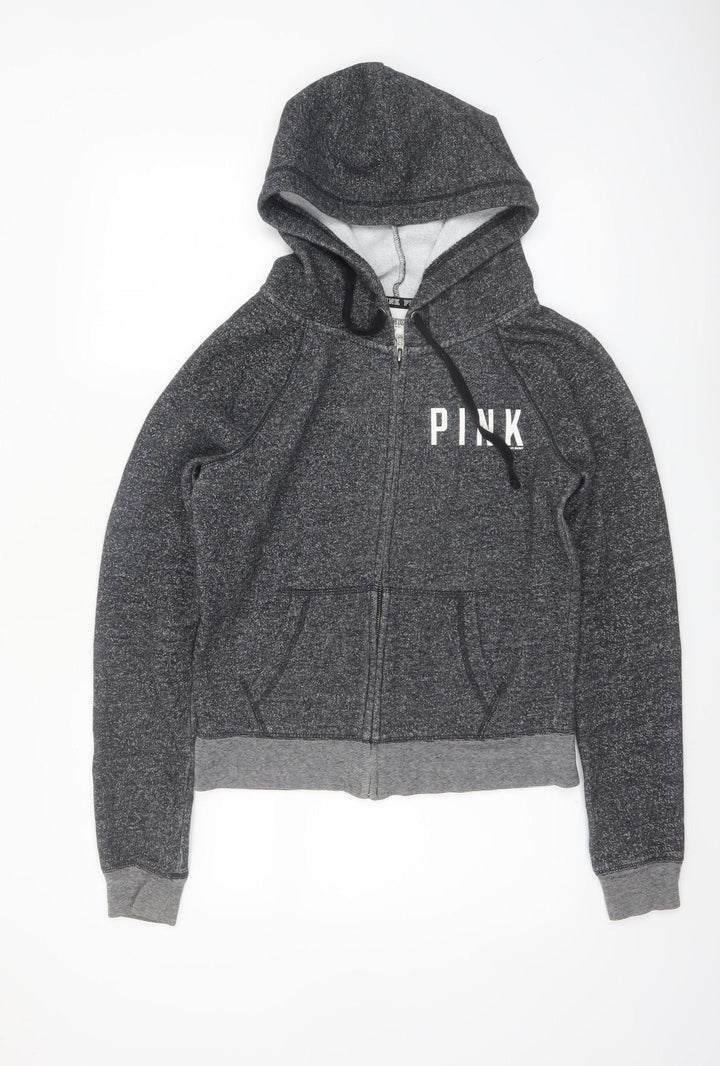 Victoria's Secret PINK Women's Grey Full Zip Hoodie Size S